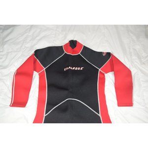 O'Rageous Red/Black/White Full Wet Suit with Snorkel